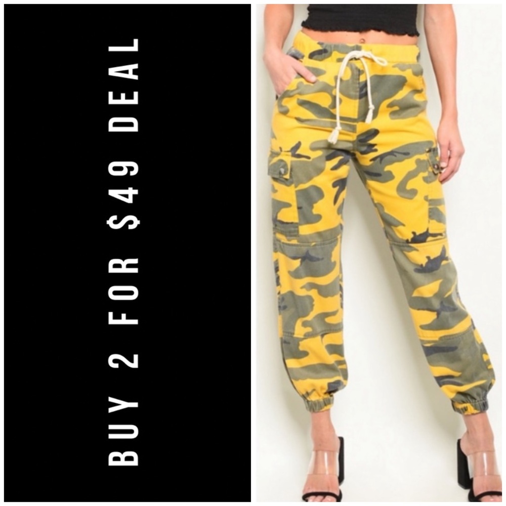 LAST2๏ธโฃ//YELLOW CAMO PANTS